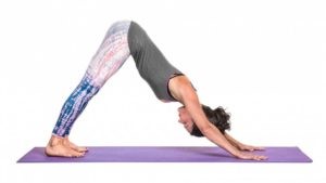 Woman Doing Downward Dog Pose