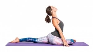 Woman Doing Pigeon Pose