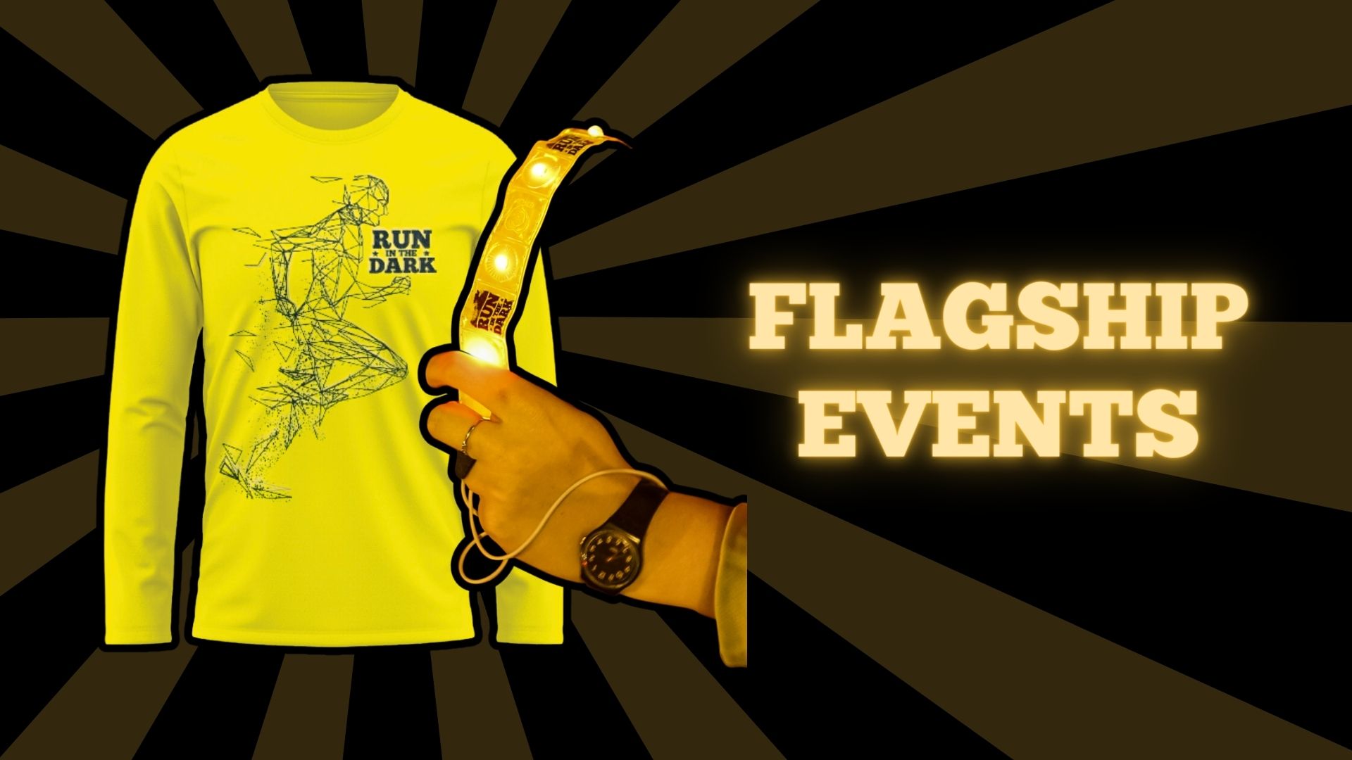 tech top and flashing armband - flagship events